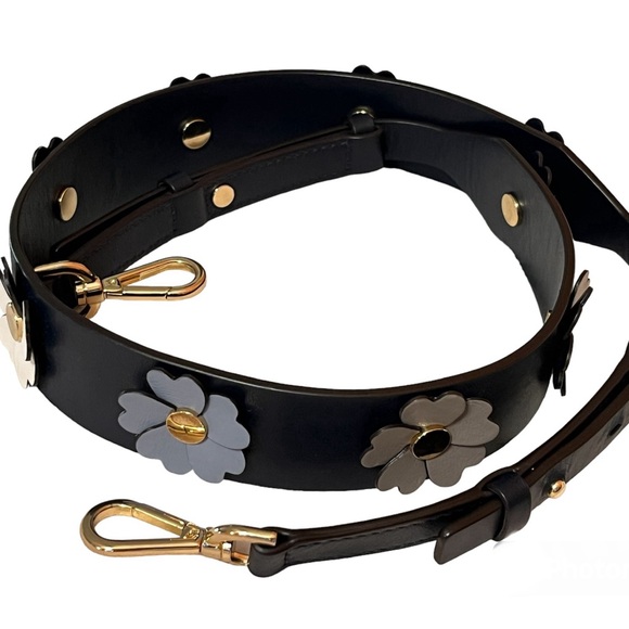 ✨MICHAEL KORS✨Floral Appliqué Leather Handbag Strap - Picture 1 of 10